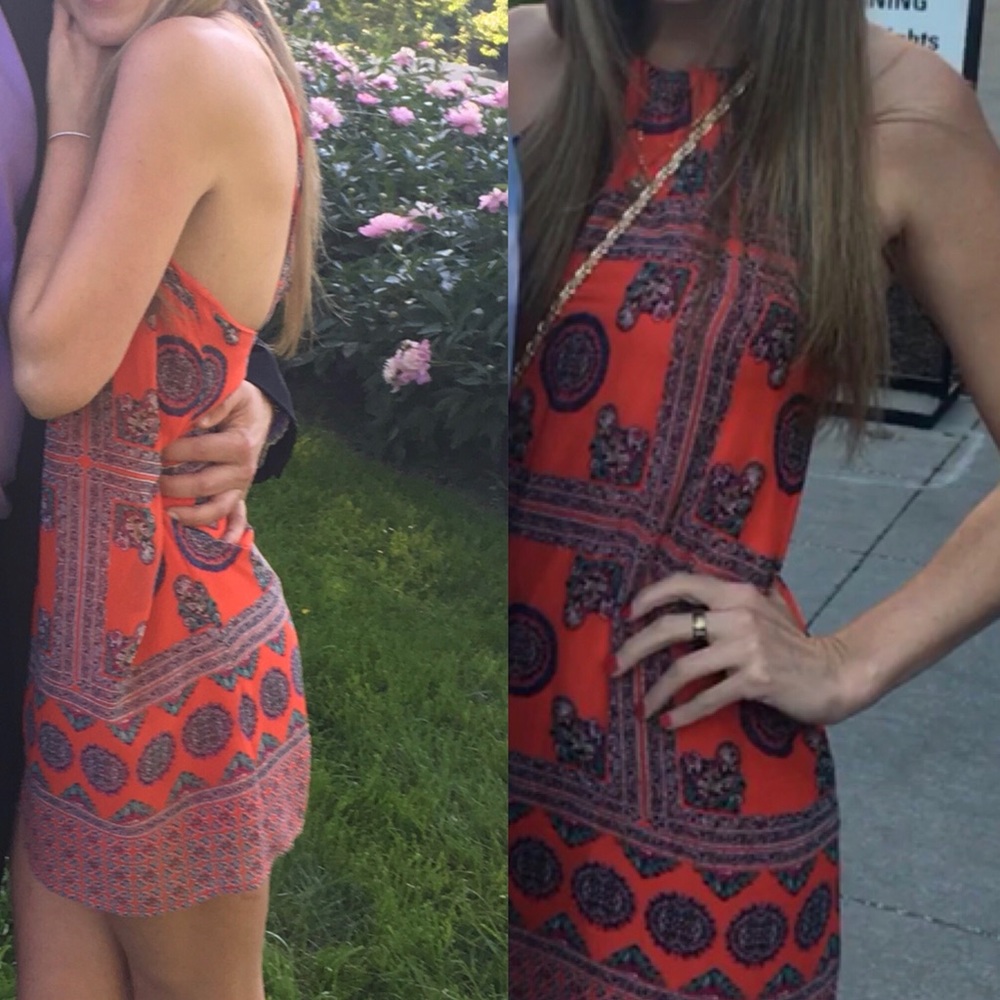 Lulu's Coral Red Dress - Size S